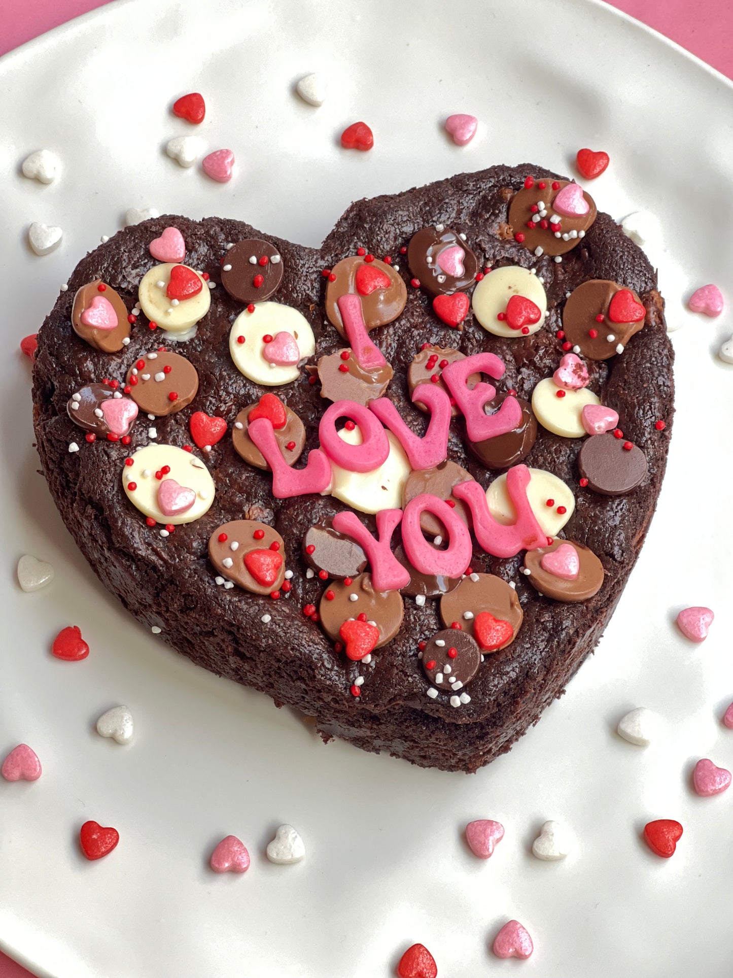 Heart Shaped Cookie Cake
