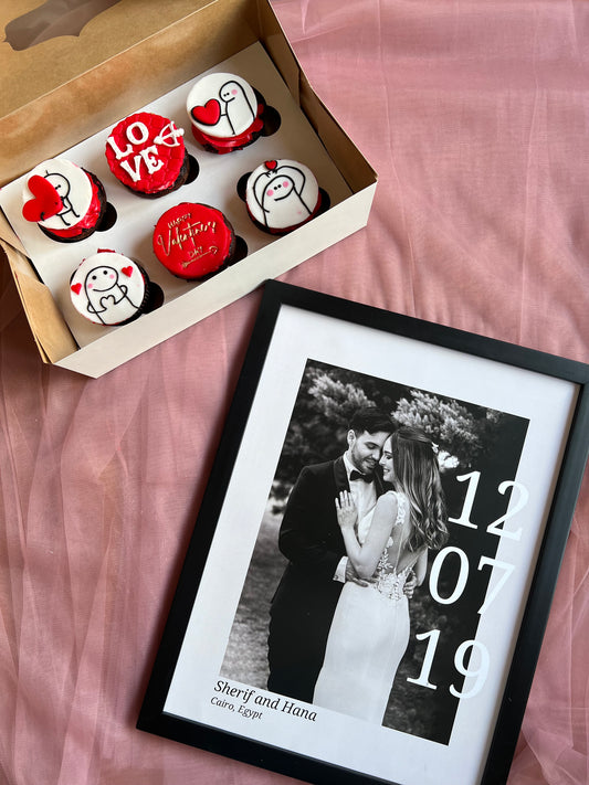 Cupcakes Box with Frame