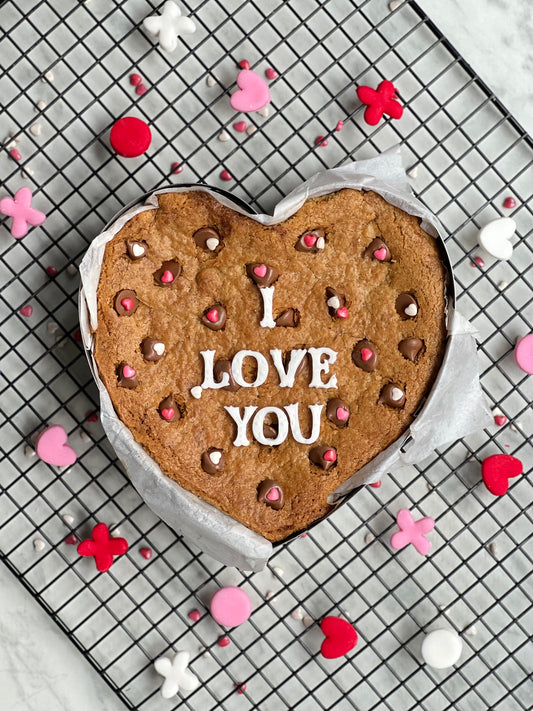 Heart Shaped Cookie Cake